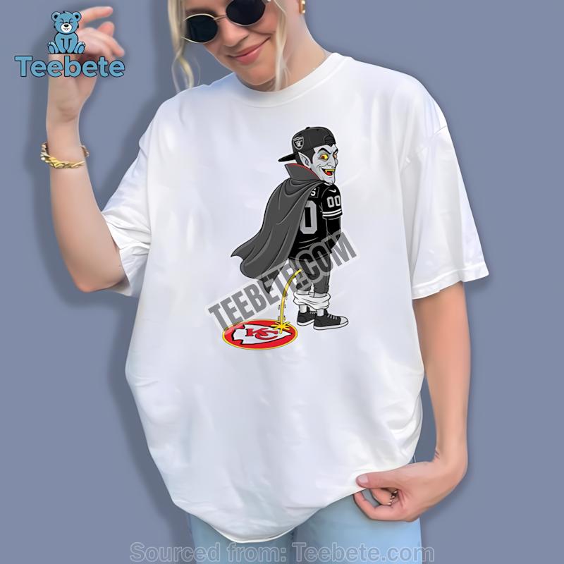 Las Vegas Raiders Dracula Chiefs Rivalry Mens Horror Shirt