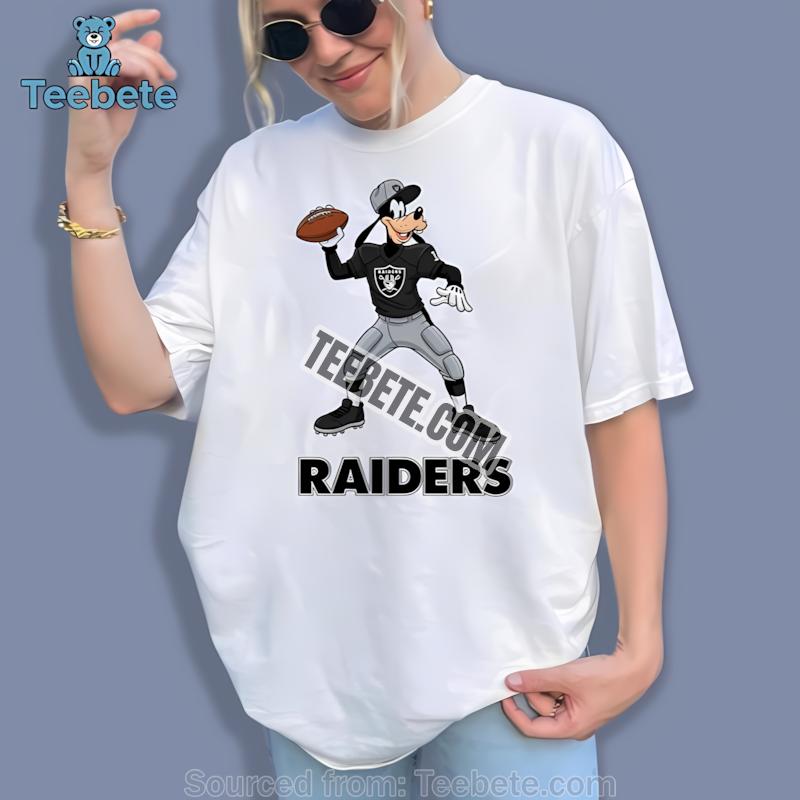 Las Vegas Raiders Goofy Football Quarterback Mens Shirt