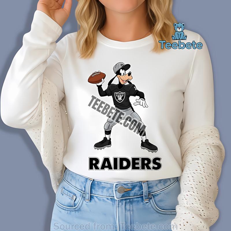 Las Vegas Raiders Goofy Football Quarterback Mens Long Sleeve Las Vegas Raiders Goofy Football Quarterback Mens Long Sleeve
