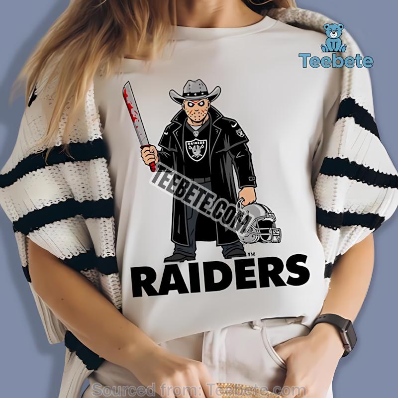 Las Vegas Raiders Jason Voorhees Machete Horror Football Shirt