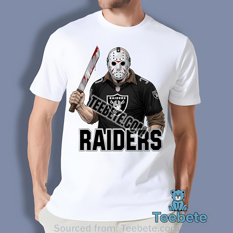 Las Vegas Raiders Jason Voorhees Machete Horror Football Shirt