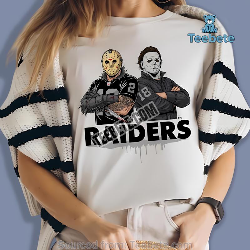 Las Vegas Raiders Jason Voorhees Michael Myers Horror Shirt