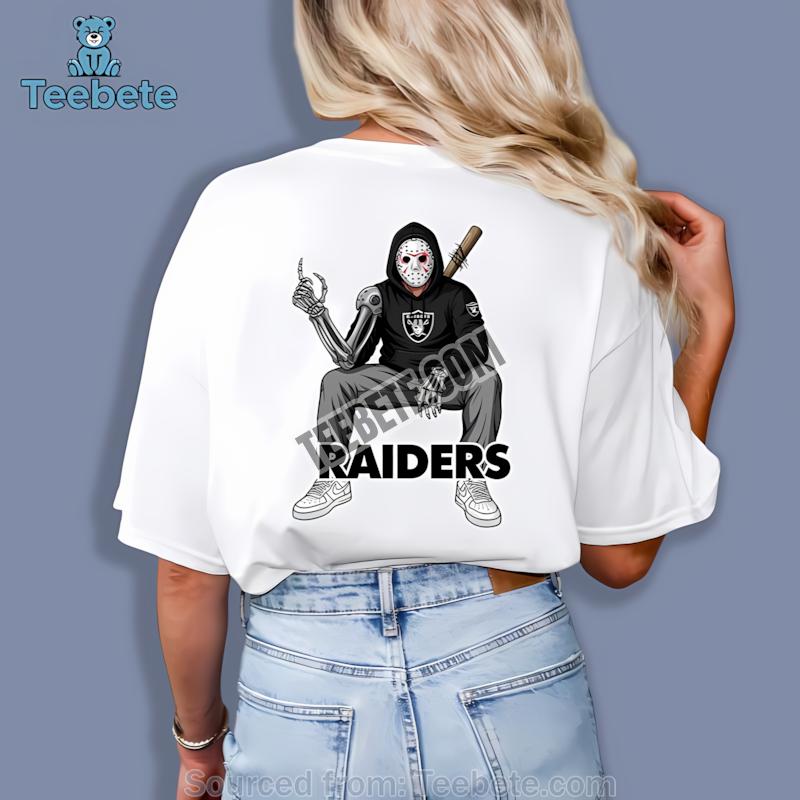 Las Vegas Raiders Jason Voorhees Street Halloween Graphic Shirt