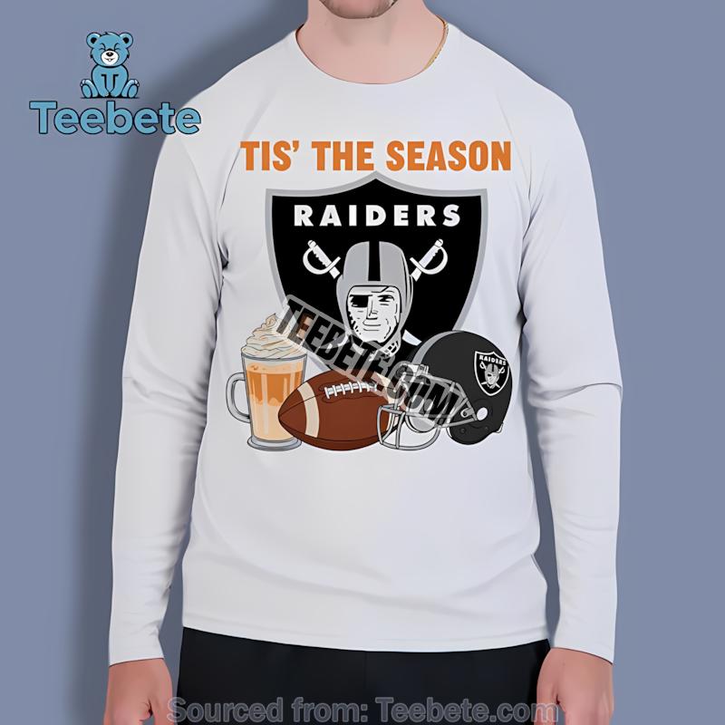 Las Vegas Raiders Pumpkin Spice Fall Football Season Long Sleeve Las Vegas Raiders Pumpkin Spice Fall Football Season Long Sleeve