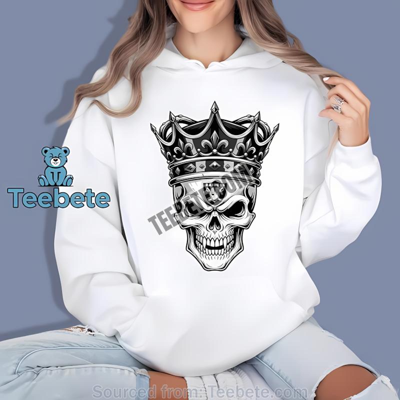 Las Vegas Raiders Skull Crown Dark Grunge Hoodie Las Vegas Raiders Skull Crown Dark Grunge Hoodie