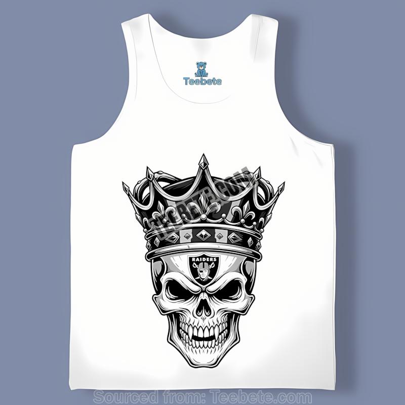 Las Vegas Raiders Skull Crown Dark Grunge Tanktop Las Vegas Raiders Skull Crown Dark Grunge Tanktop