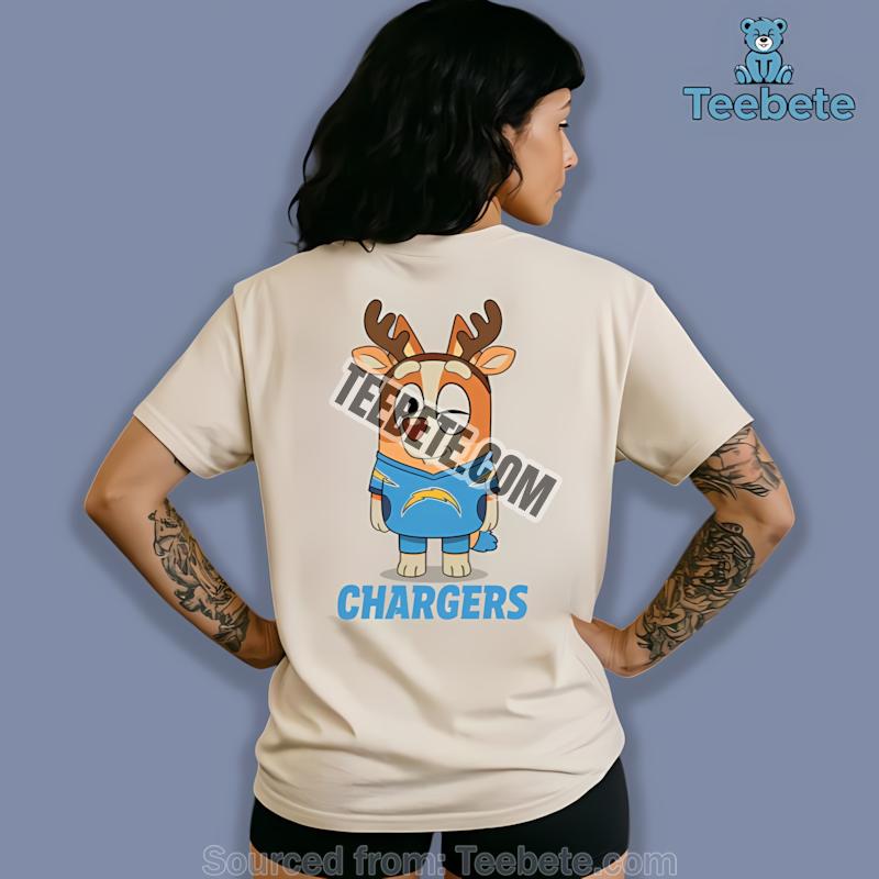 Los Angeles Chargers Bingo Reindeer Christmas Shirt