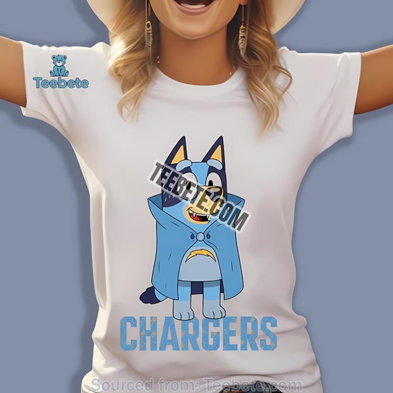 Los Angeles Chargers Bluey Vampire Funny Shirt