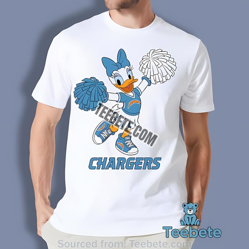Los Angeles Chargers Daisy Duck Cheerleader Vintage Shirt