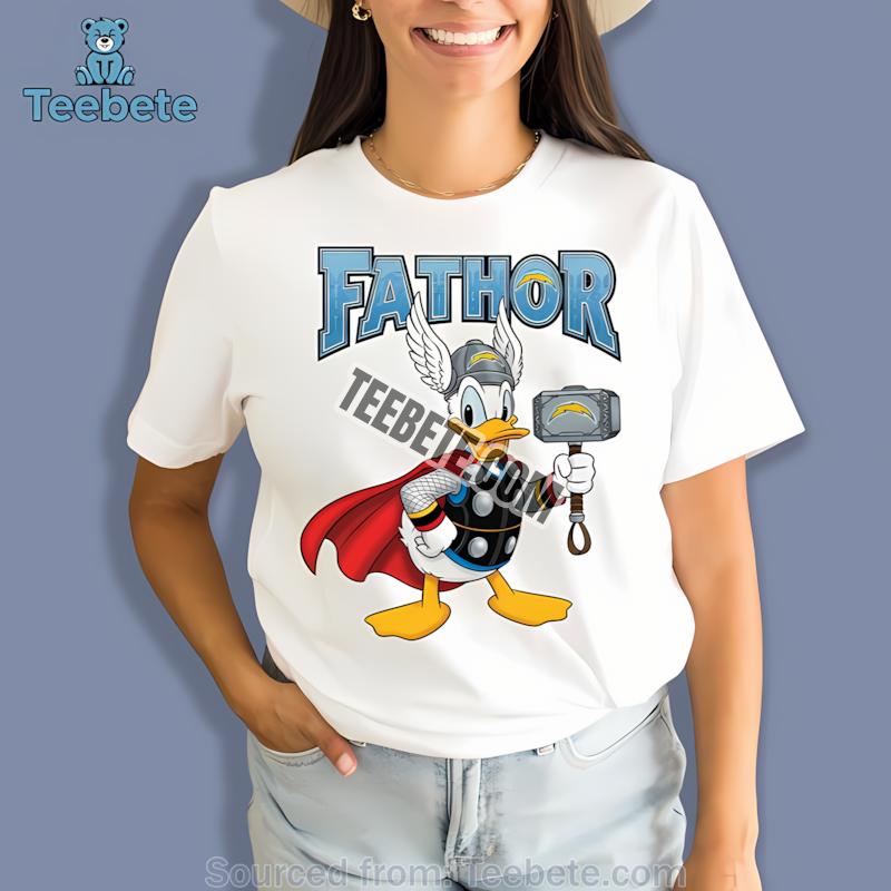 Los Angeles Chargers Donald Duck Fathor Shirt
