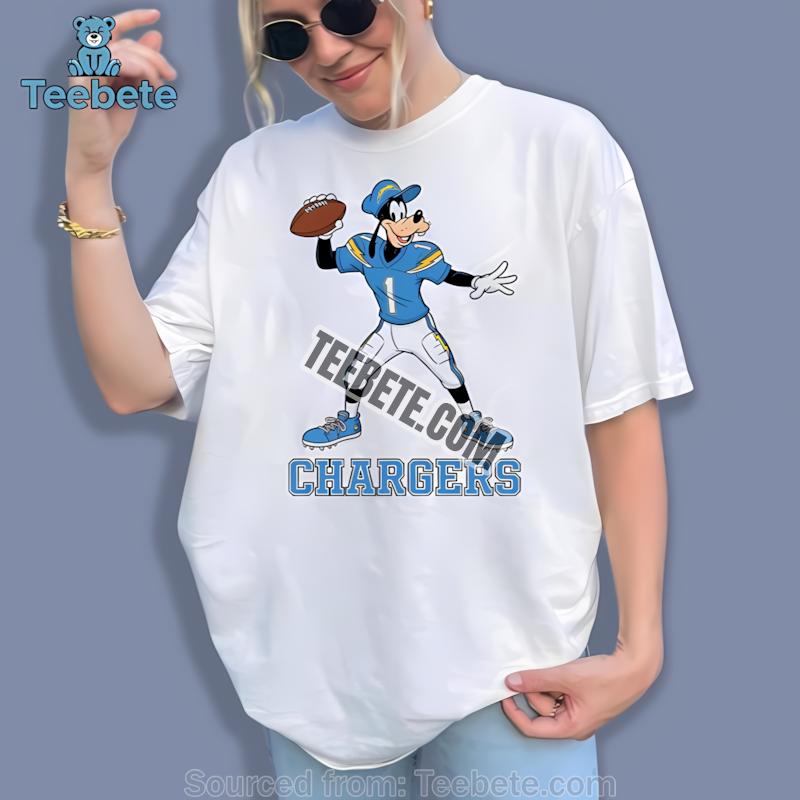 Los Angeles Chargers Goofy Football Quarterback Shirt