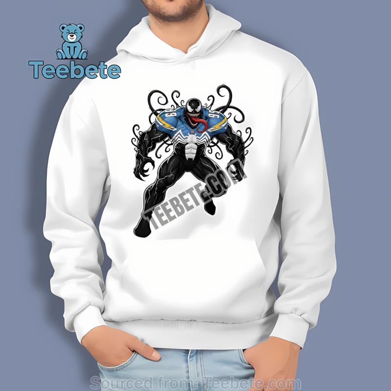 Los Angeles Chargers Halloween Venom Hoodie Los Angeles Chargers Halloween Venom Hoodie