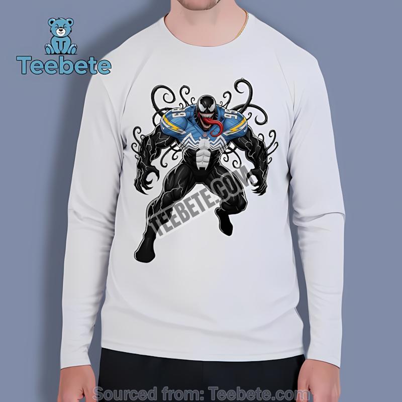 Los Angeles Chargers Halloween Venom Long Sleeve Los Angeles Chargers Halloween Venom Long Sleeve