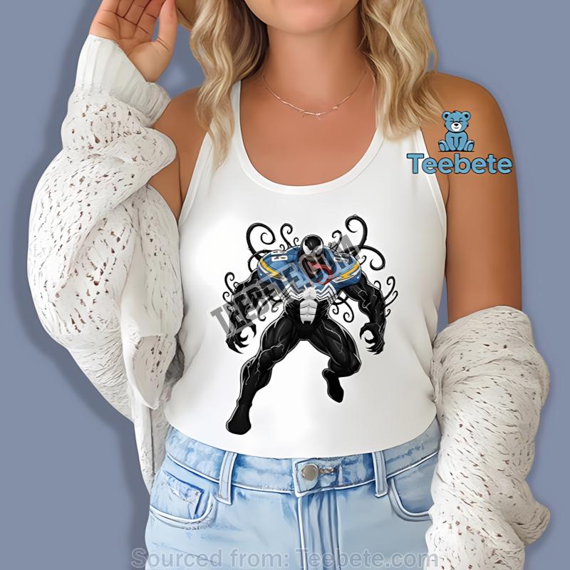 Los Angeles Chargers Halloween Venom Tanktop Los Angeles Chargers Halloween Venom Tanktop
