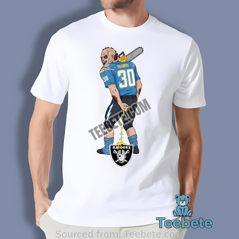 Los Angeles Chargers Leatherface Raiders Rivalry Shirt