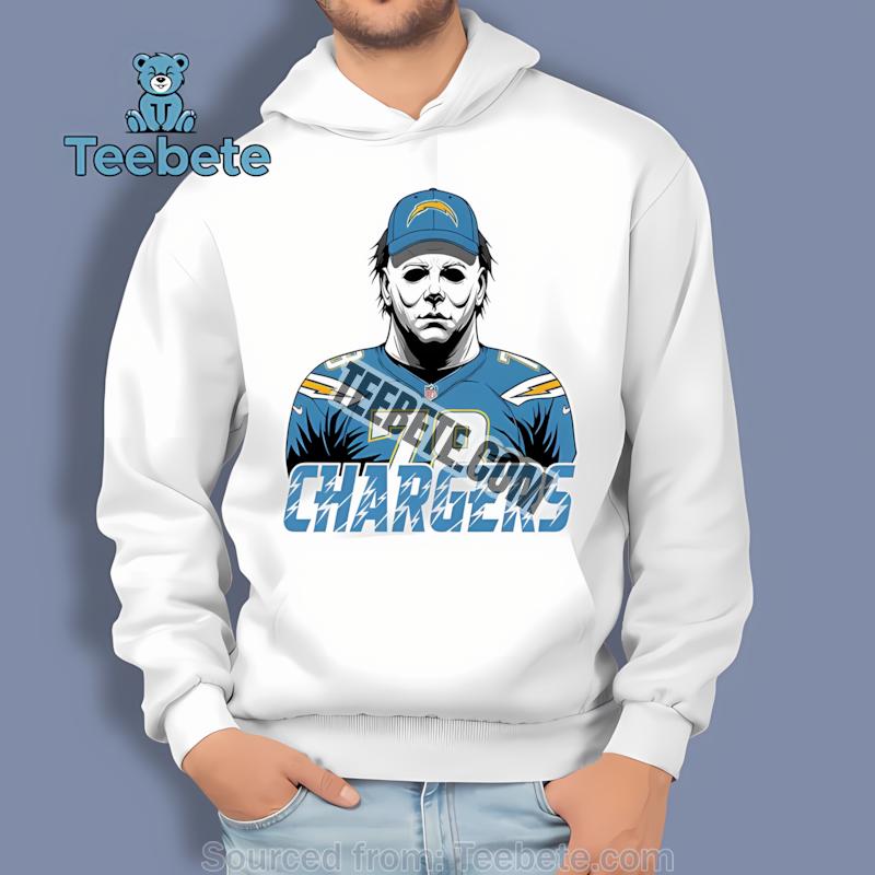 Los Angeles Chargers Michael Myers Spooky Hoodie Los Angeles Chargers Michael Myers Spooky Hoodie