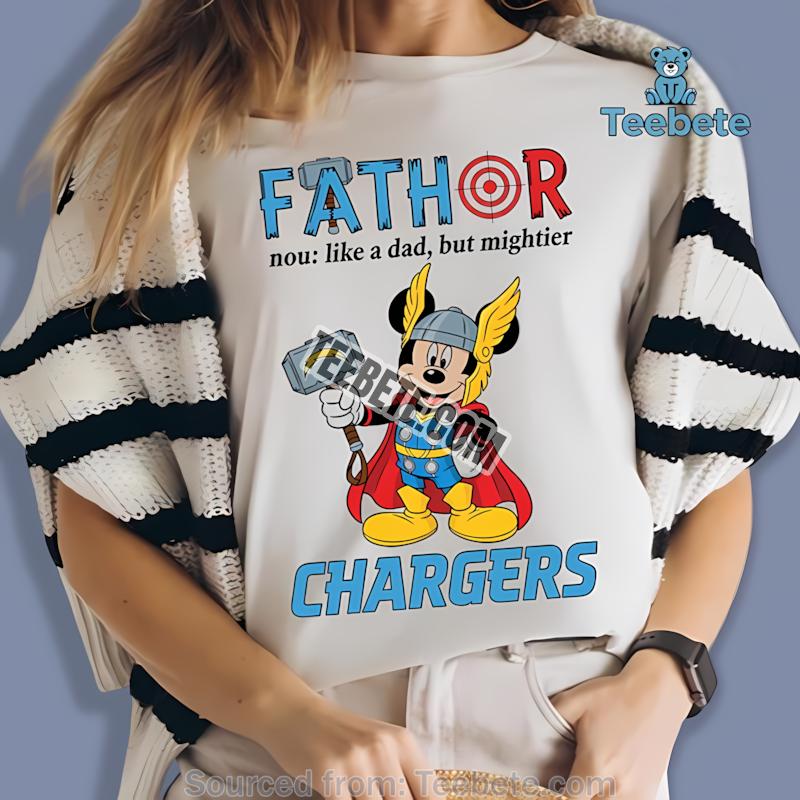Los Angeles Chargers Mickey Mouse Fathor Shirt