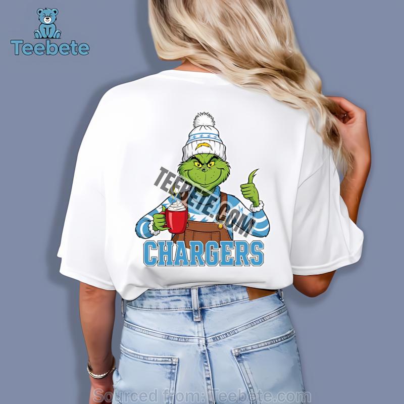 Los Angeles Chargers The Grinch Winter Hot Cocoa Holiday Shirt