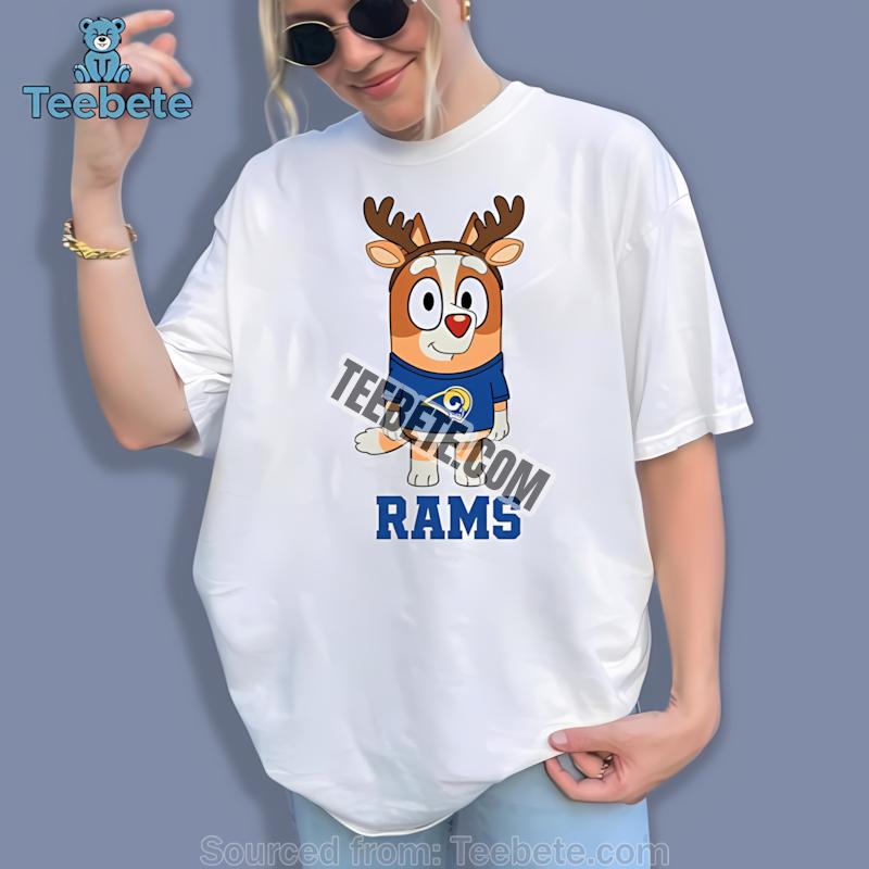 Los Angeles Rams Bingo Reindeer Christmas Holiday Shirt