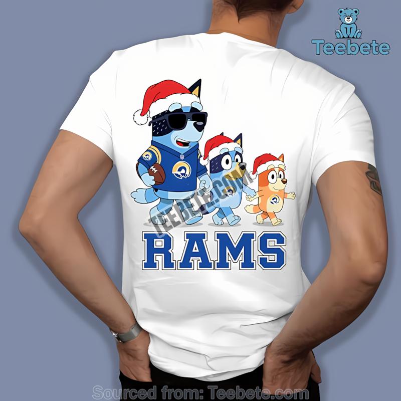Los Angeles Rams Bluey Vampire Halloween Vintage Shirt Los Angeles Rams Bluey Vampire Halloween Vintage Shirt