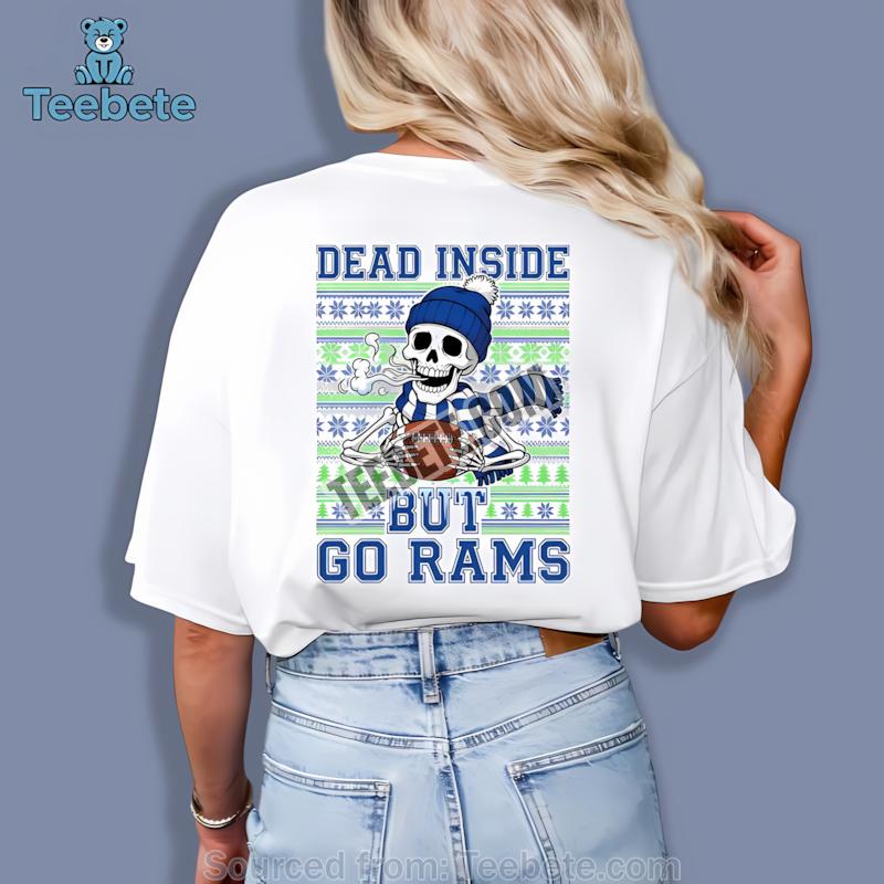 Los Angeles Rams Dead Inside Christmas Rams Fan Shirt
