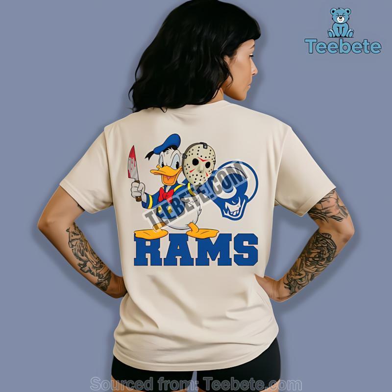 Los Angeles Rams Donald Duck Jason Mask Halloween Shirt