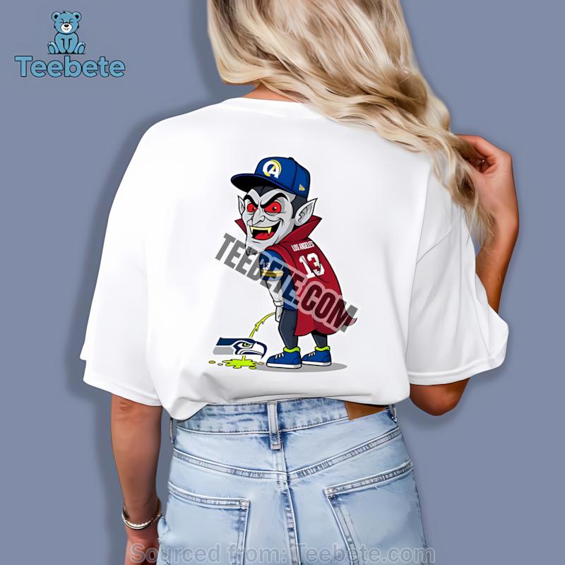 Los Angeles Rams Dracula Seahawks Rivalry Casual Shirt