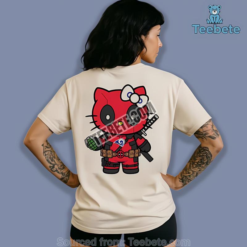 Los Angeles Rams Hello Kitty Deadpool Cartoon Shirt