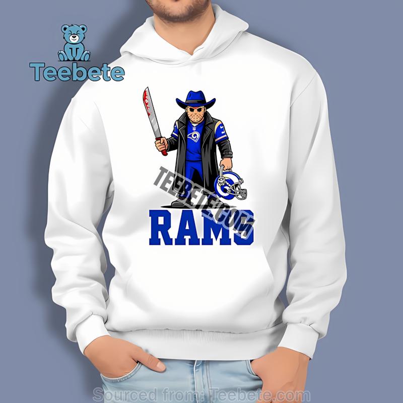 Los Angeles Rams Jason Voorhees Halloween Horror Hoodie Los Angeles Rams Jason Voorhees Halloween Horror Hoodie