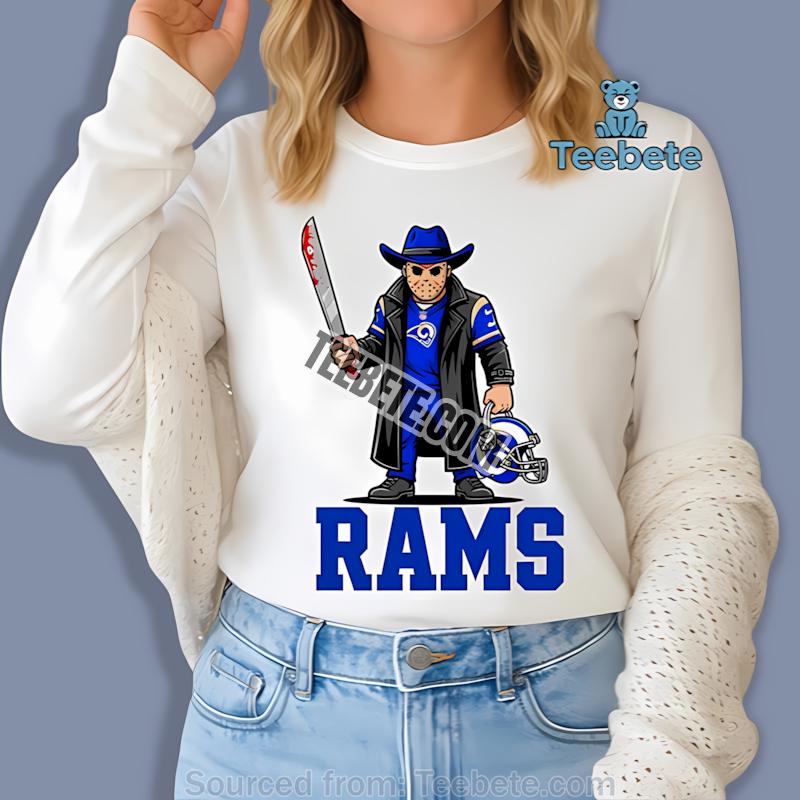 Los Angeles Rams Jason Voorhees Halloween Horror Long Sleeve Los Angeles Rams Jason Voorhees Halloween Horror Long Sleeve