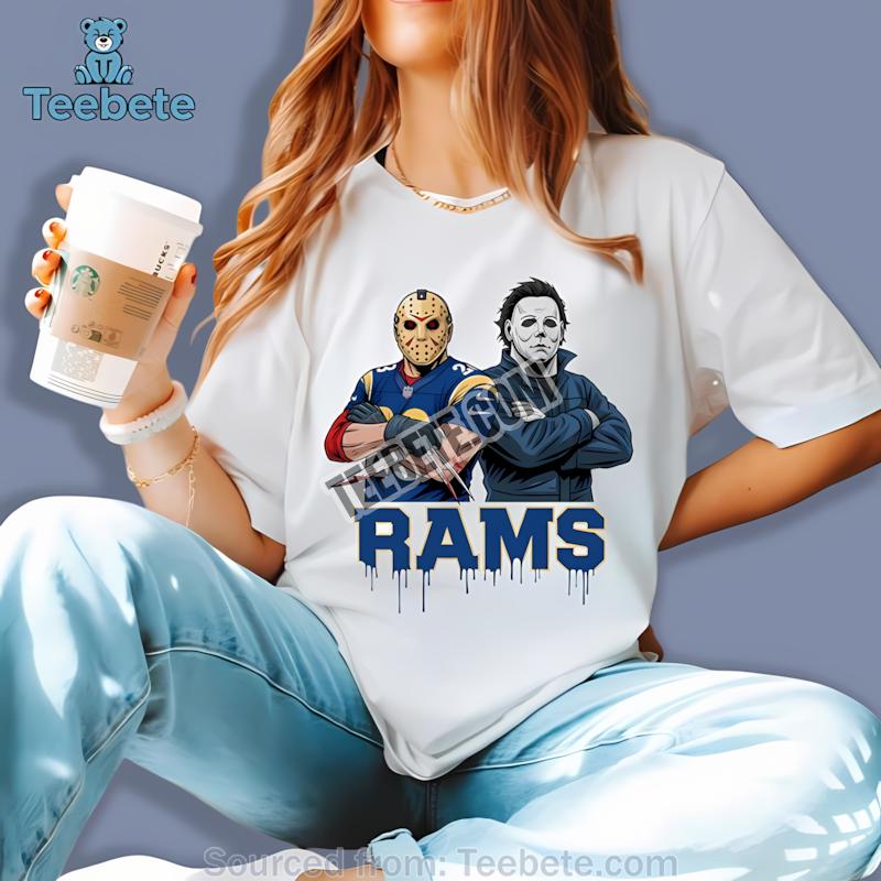 Los Angeles Rams Jason Voorhees Michael Myers Horror Shirt