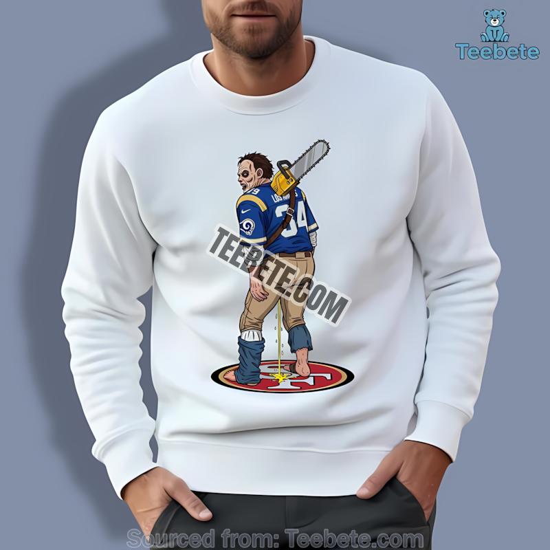 Los Angeles Rams Leatherface 49Ers Rivalry Long Sleeve Los Angeles Rams Leatherface 49Ers Rivalry Long Sleeve