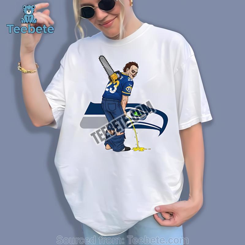 Los Angeles Rams Leatherface Seahawks Rivalry Retro Shirt