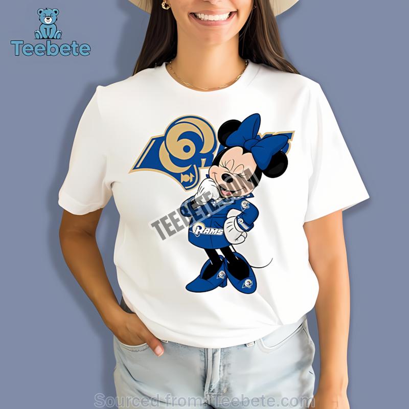 Los Angeles Rams Minnie Mouse Cotton Shirt