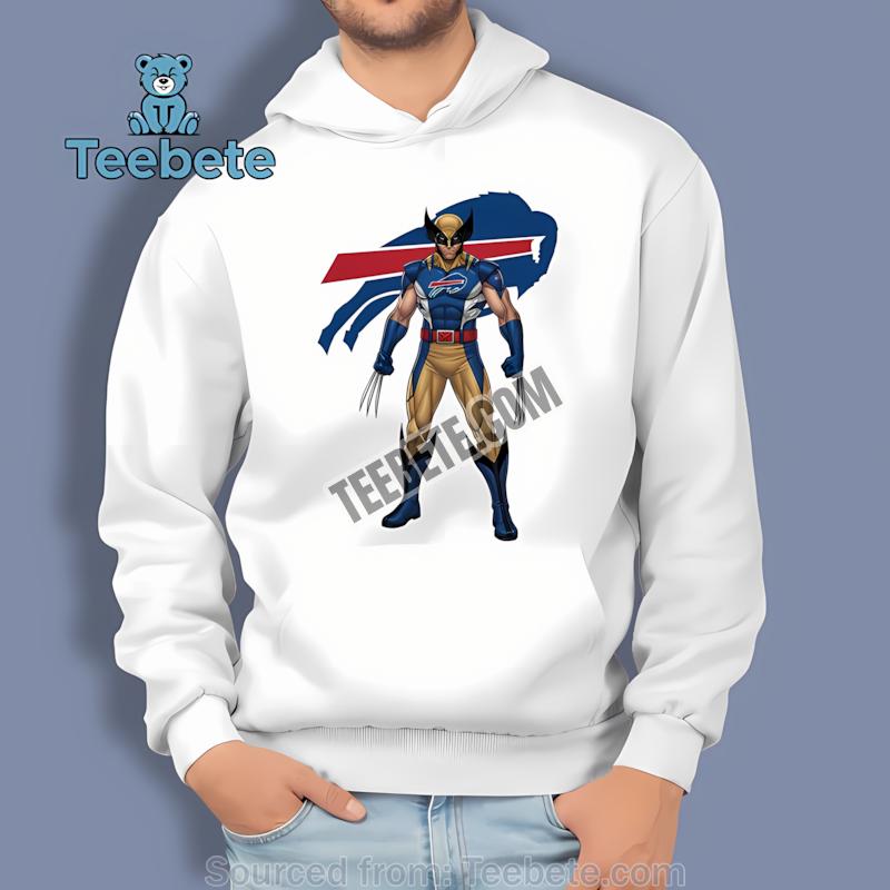 Marvel Buffalo Bills Wolverine Hoodie Marvel Buffalo Bills Wolverine Hoodie