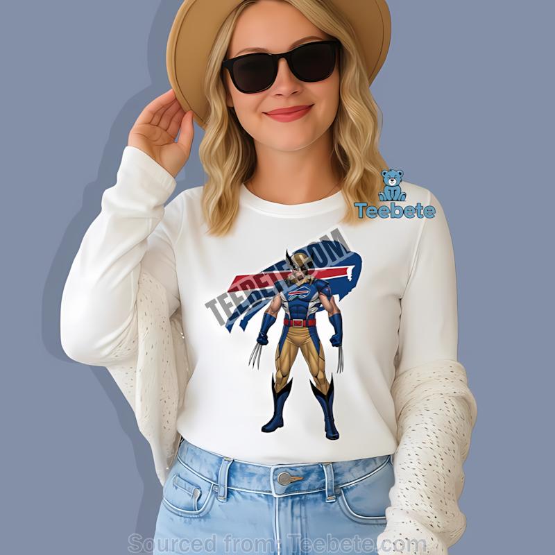 Marvel Buffalo Bills Wolverine Long Sleeve Marvel Buffalo Bills Wolverine Long Sleeve