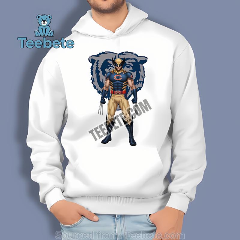 Marvel Chicago Bears Wolverine Hoodie Marvel Chicago Bears Wolverine Hoodie