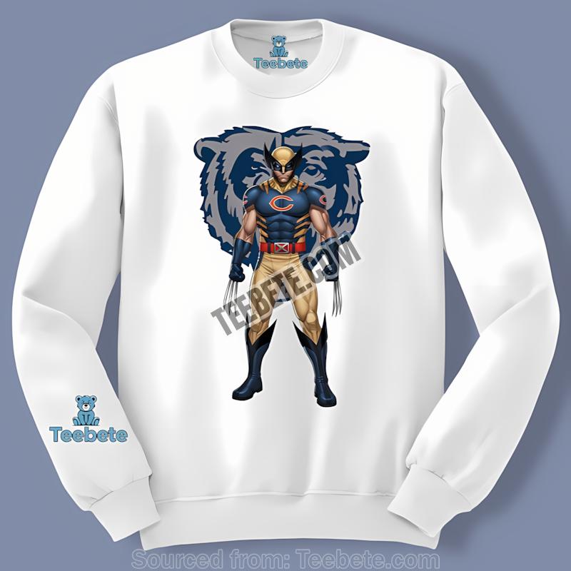 Marvel Chicago Bears Wolverine Long Sleeve Marvel Chicago Bears Wolverine Long Sleeve