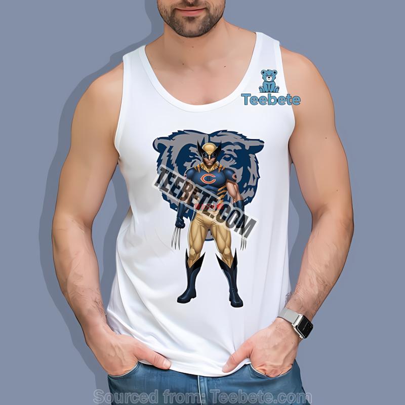Marvel Chicago Bears Wolverine Tanktop Marvel Chicago Bears Wolverine Tanktop
