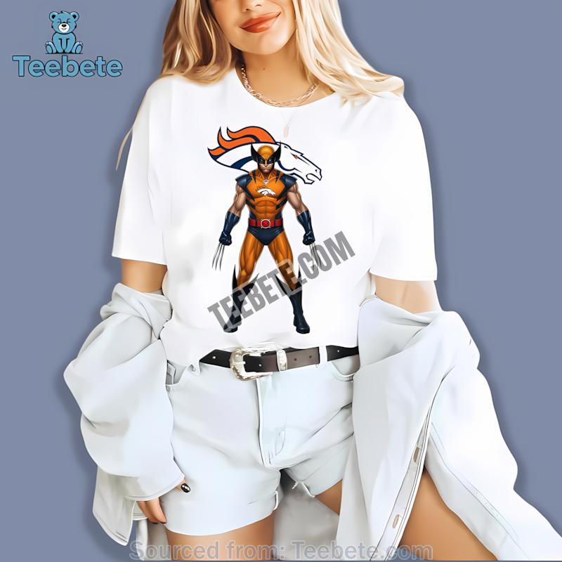 Marvel Denver Broncos Wolverine Graphic Shirt