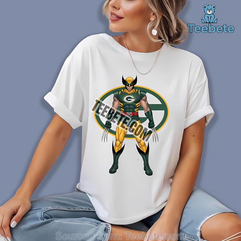 Marvel Green Bay Packers Wolverine Unisex Shirt