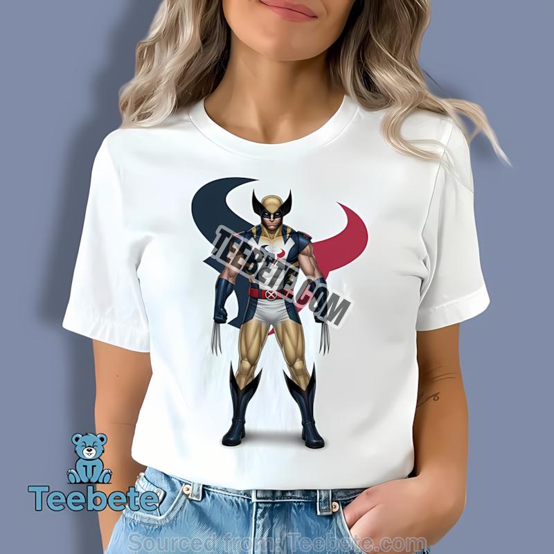 Marvel Houston Texans Wolverine Crossover Shirt
