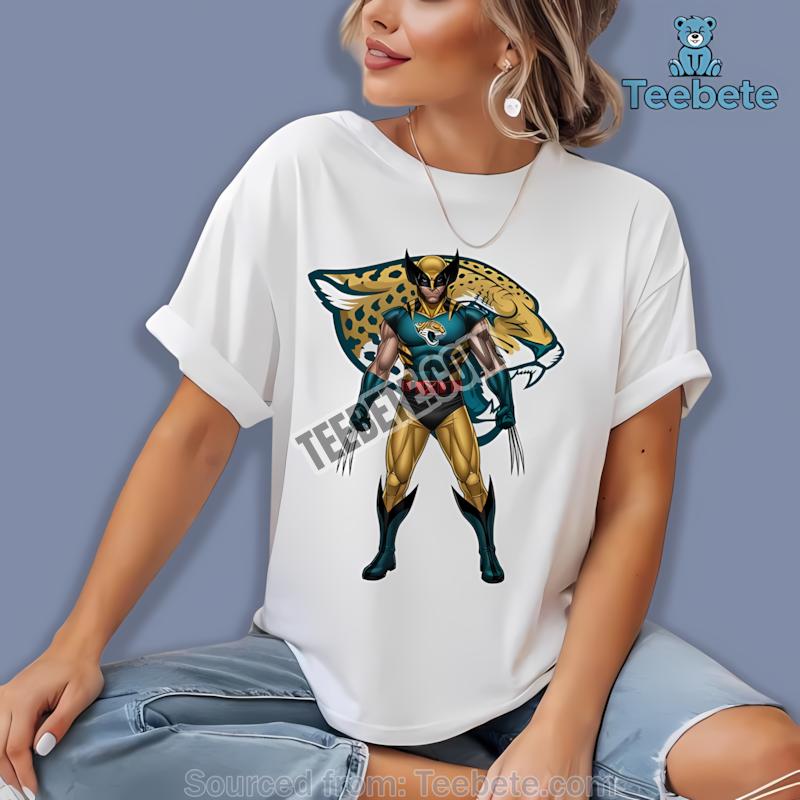 Marvel Jacksonville Jaguars Wolverine Shirt