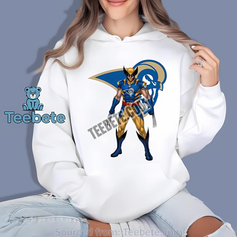Marvel Los Angeles Rams Wolverine Graphic Hoodie Marvel Los Angeles Rams Wolverine Graphic Hoodie