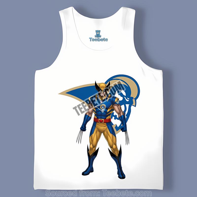 Marvel Los Angeles Rams Wolverine Graphic Tanktop Marvel Los Angeles Rams Wolverine Graphic Tanktop