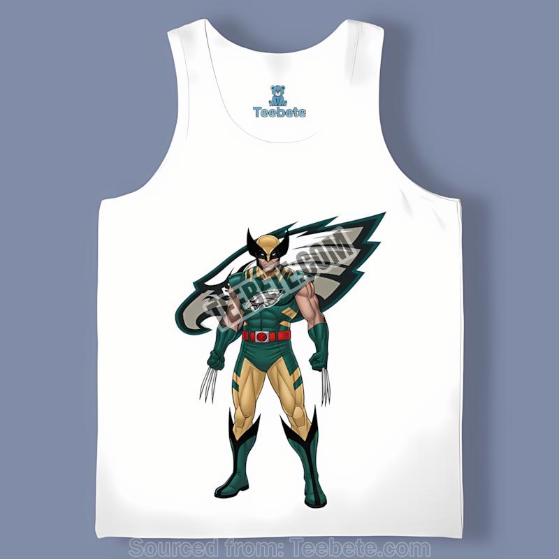 Marvel Philadelphia Eagles Wolverine Tanktop Marvel Philadelphia Eagles Wolverine Tanktop