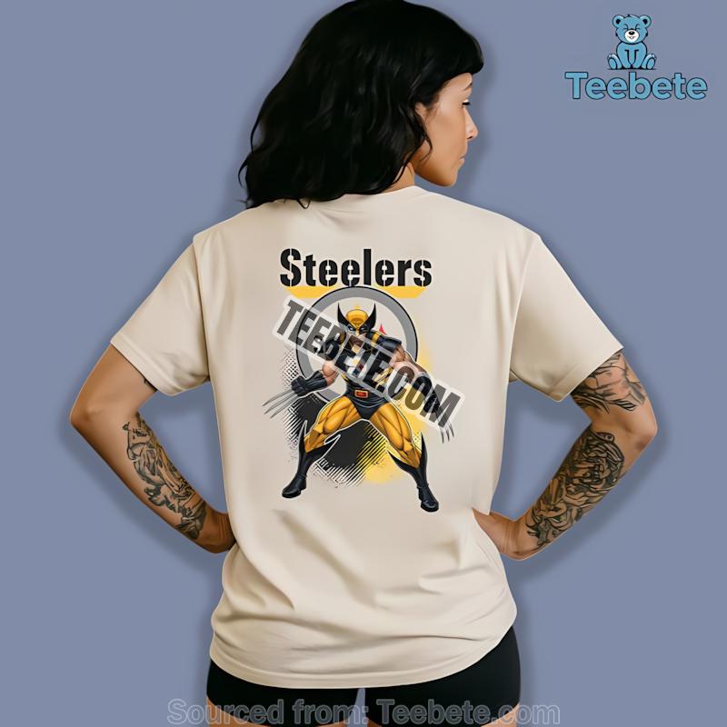 Marvel Pittsburgh Steelers Wolverine Shirt
