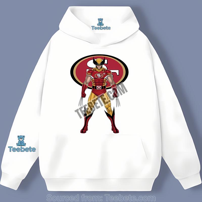Marvel San Francisco 49Ers Wolverine Hoodie Marvel San Francisco 49Ers Wolverine Hoodie