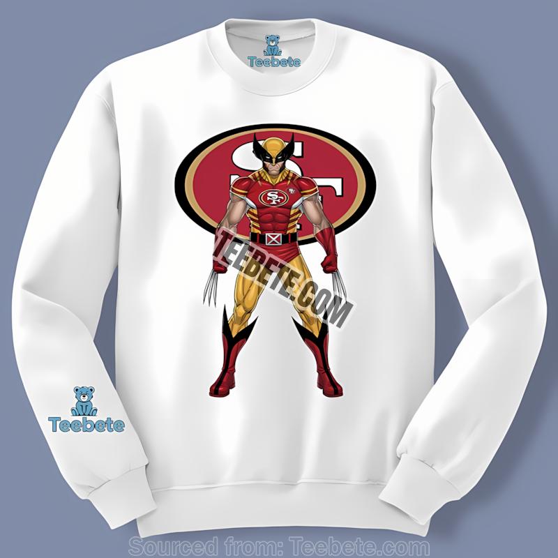 Marvel San Francisco 49Ers Wolverine Long Sleeve Marvel San Francisco 49Ers Wolverine Long Sleeve
