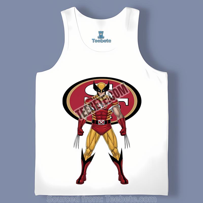 Marvel San Francisco 49Ers Wolverine Tanktop Marvel San Francisco 49Ers Wolverine Tanktop